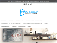 Tablet Screenshot of pooltableplace.com